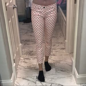 J Crew Capris, Pink Floral Print